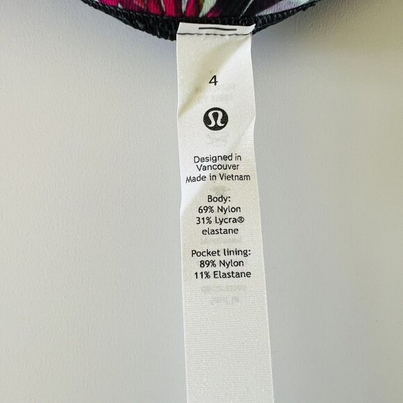 LULULEMON ATHLETICA Multi Floral Electric Swift Speed HR Tight 28" Leggings- US4 - Picture 8 of 9